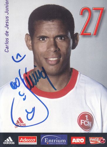 Junior Carlos de Jesus Autogrammkarte 1.FC Nürnberg 2001-02 Original Si A 25147 