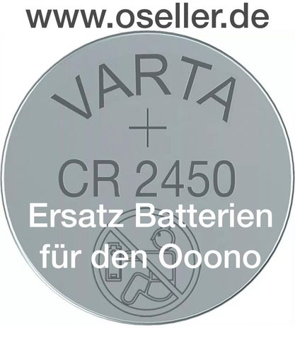 2 X Ooono Ersatz Batterie VARTA CR2450 Markenware!!! kaufen bei