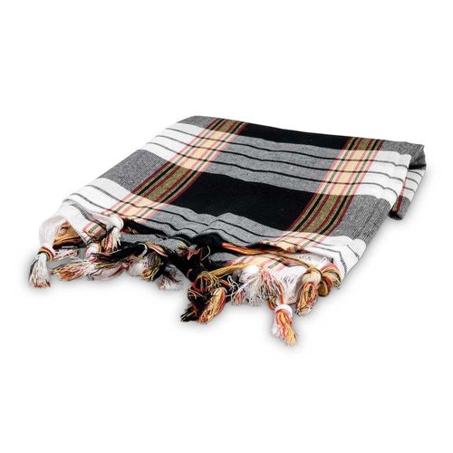 Hamamtuch im klassischen Karo-Look schwarz/weiß Pestemal oder Fouta 