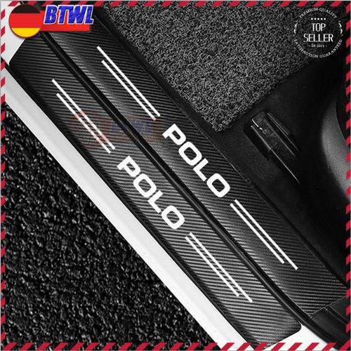Schwellerschutzplatte Kohlefaser-Aufkleber Zubehö für VW Polo 6R 6N 6N2 6C  9N 9N3 GTI kaufen bei