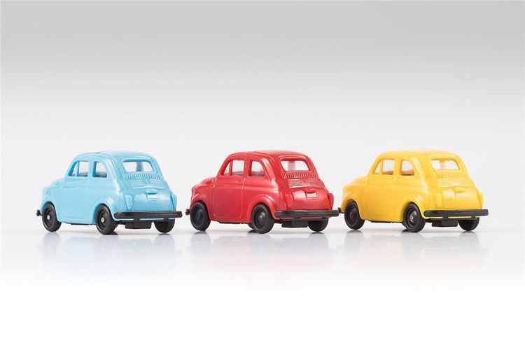 3 Stück VK Modelle 33001 Fiat 500 OVP NEU Bausatz