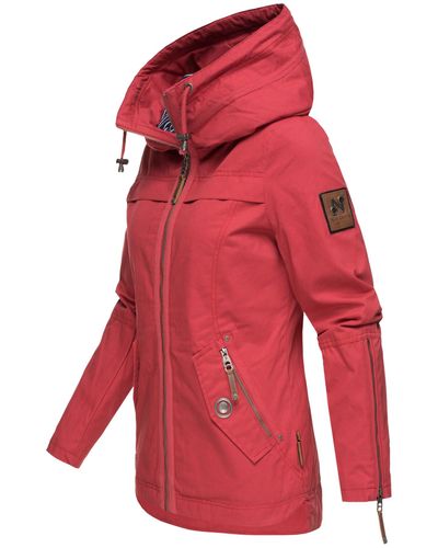 Material kaufen Übergangsjacke Wekoo - bei Parka Baumwolle Kapuze Damen Mantel Jacke Frühling NEU Navahoo Print Hood.de