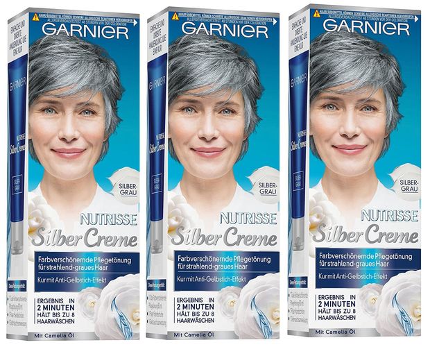 Garnier Nutrisse Silber Creme Silber-Grau, 3er Pack (3 x 1 Stück) kaufen  bei