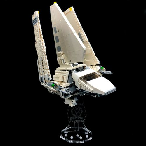 Custom Acrylic Display Stand&UCS Plaque for LEGO 75094 Imperial Shuttle Tydirium 
