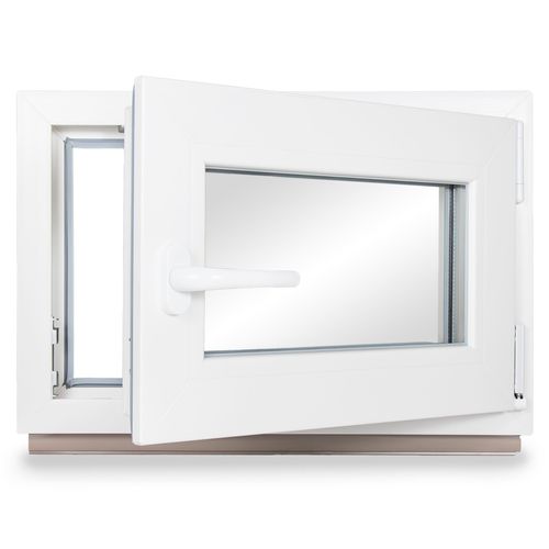 Premium Dreh Kipp & Kipp & Fest Kellerfenster 2-fach & 3-fach BxH 50x70 cm 