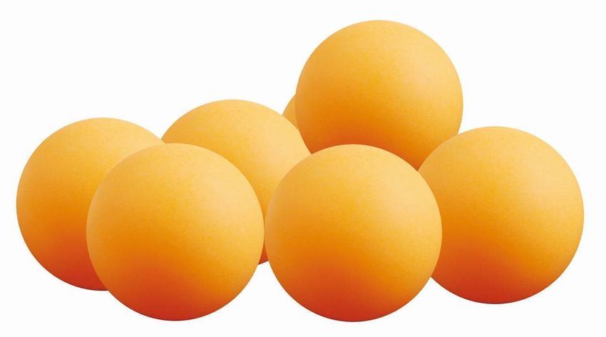 6 Bälle Orange 50 mmTischtennisball Plastikball Sunflex Tischtennisbälle 
