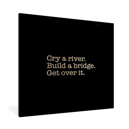 Poster 40x40 cm Zitate Brücke Gold kaufen bei Hood.de