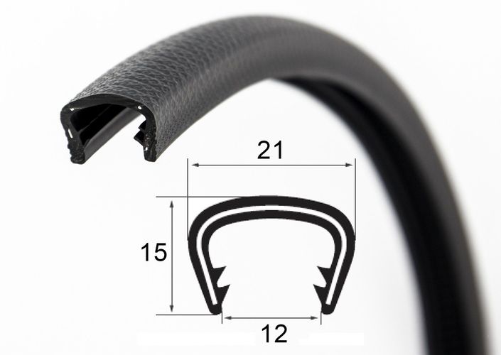 SMI Kantenschutzprofil Kantenschutz für Bleche 0,5 - 32 mm Klemmprofil PVC  Kederband kaufen bei