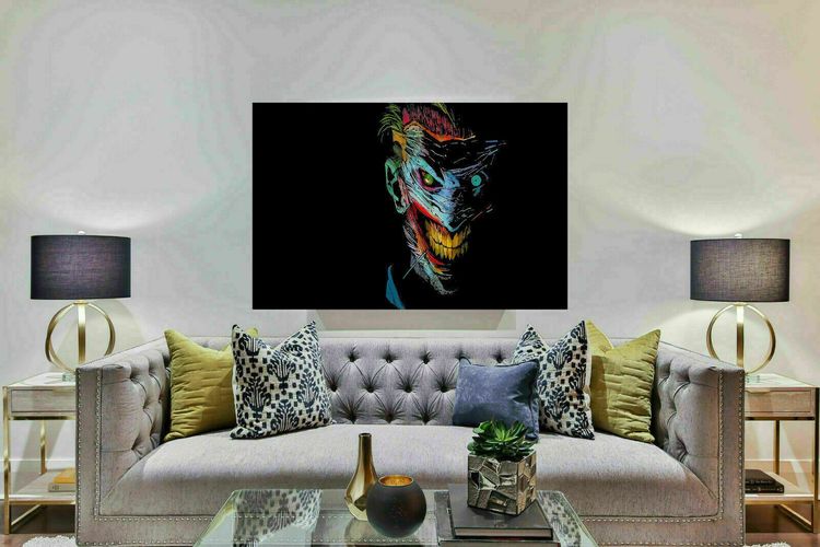 Leinwand Joker Abstrakt Bilder Wandbilder - Hochwertiger