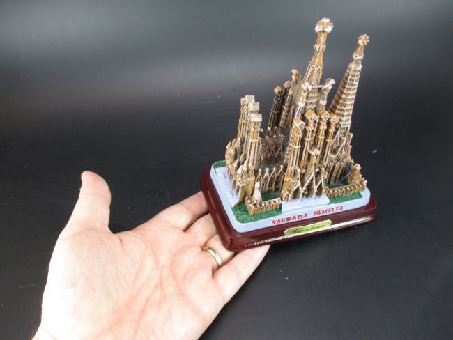 Barcelona Sagrada Familia Kirche Gaudi Spanien Poly Modell Espana,7 cm,Neu ! 