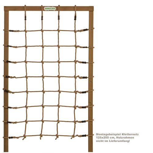 Knotennetz Kletternetz 125x200 cm Seilnetz für Spielturm und Spielgeräte 