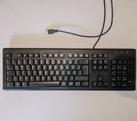 Original HP Multimedia Tastatur 697737-041 USB, deutsch QWERTZ