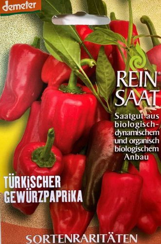 Trkischer Gewrzpaprika - Samen - Demeter Saatgut - aus biologischem Anbau  Bio kaufen bei Hood.de