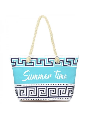 HEYO Große Strandtasche mit Reißverschluss Einkaufstasche XXL Wasserabweisend Shopper Bag 