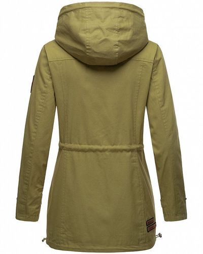 Marikoo Damen Jacke Frühling Übergangsjacke Material - bei kaufen Parka Hood.de Mantel Kapuze Print NEU Baumwolle Nyokoo