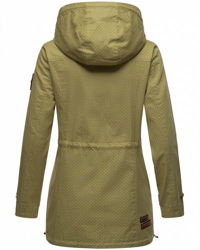 Nyokoo NEU Parka Damen Kapuze Print Übergangsjacke Frühling bei - Jacke Baumwolle kaufen Mantel Marikoo Hood.de Material