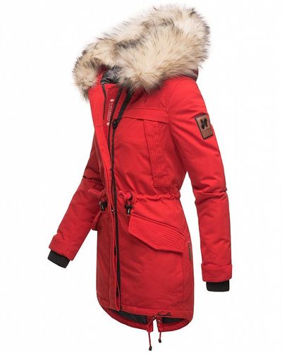 Kurz Hood.de Kunstfell bei Jacke Navahoo warm - Damen Premium Mantel LIKE kaufen Kapuze LADY Winter Parka