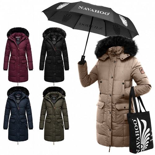 Navahoo Damen Winterjacke Parka Warm Stepp Mantel Kapuze Cosimaa mit  Regenschirm kaufen bei Hood.de - Material Polyester
