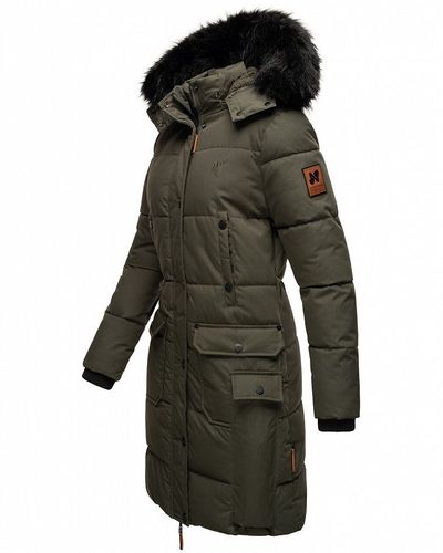 Navahoo Damen Winterjacke Mantel Stepp Warm mit Kapuze Cosimaa Material Hood.de - Polyester bei Regenschirm Parka kaufen