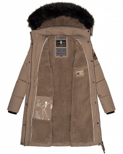 Winterjacke Navahoo - Polyester bei Kapuze mit Parka Warm Damen kaufen Hood.de Regenschirm Mantel Stepp Cosimaa Material
