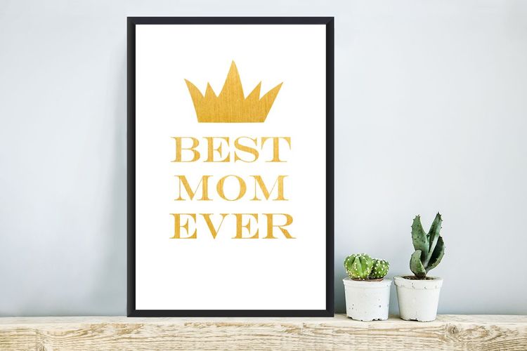 Poster 40x60 cm Zitate Beste Mutter aller Zeiten Sprichwörter