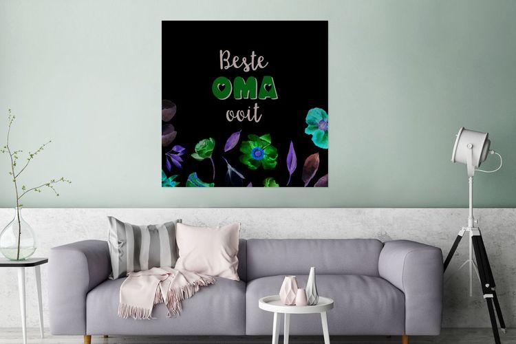 Glasbilder 90x90 cm Sprichwörter Beste Oma aller Zeiten Oma