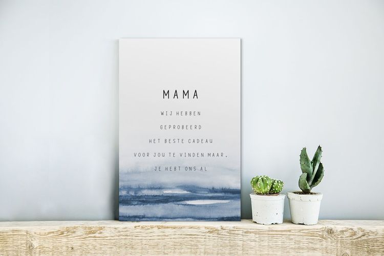 Glasbilder 20x30 cm Mama Sprichwörter Mama, du hast uns schon
