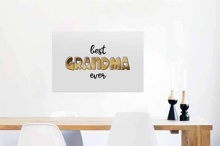 Glasbilder 60x40 cm Beste Oma aller Zeiten Sprichwörter Zitate