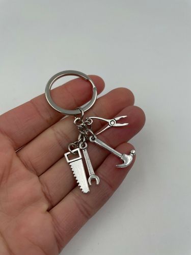 Schlüsselanhänger  Metall  Säge Taschenanhänger 