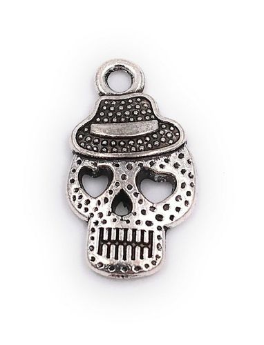 Charm Totenkopf Auge Herz Anhänger Kette Schmuckzubehör Bastelbedarf kaufen  bei  