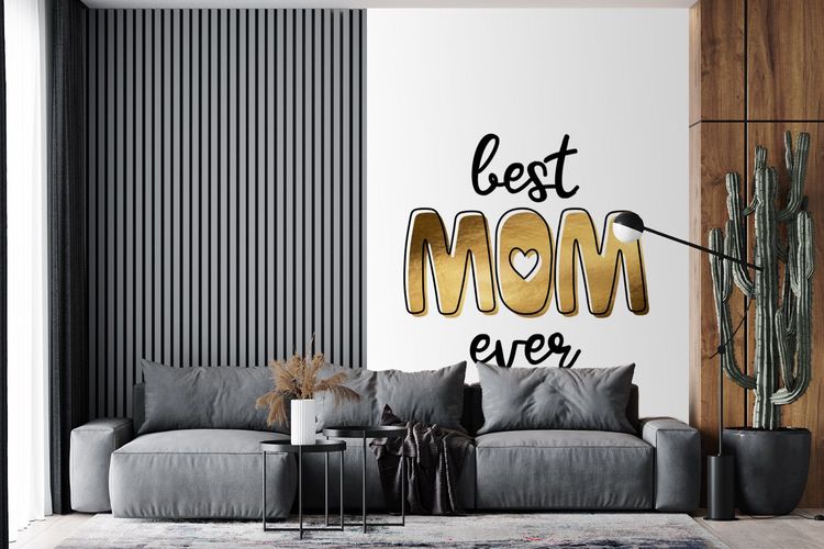 Fototapete 180x280 cm Beste Mutter aller Zeiten Zitate Mama