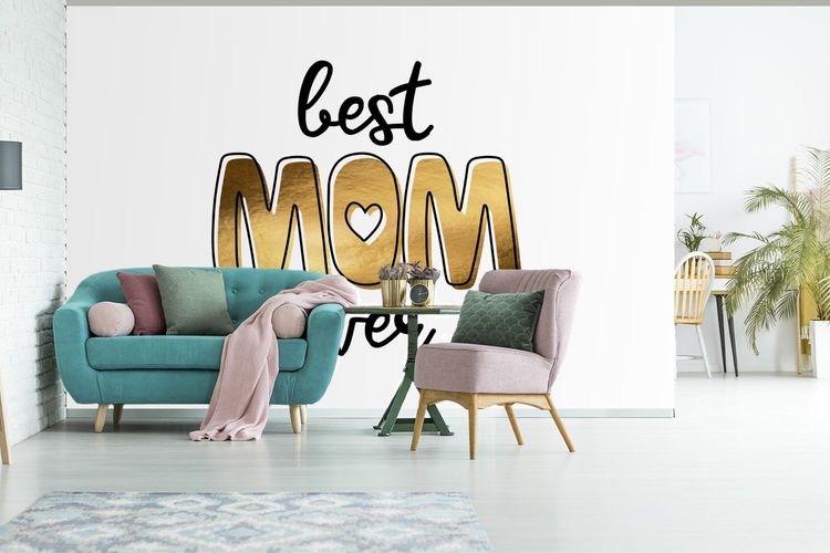 Fototapete 360x240 cm Beste Mutter aller Zeiten Zitate