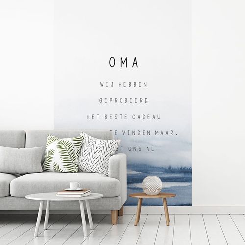 Fototapete 160x240 cm Oma du hast uns schon Sprichwörter Oma Zitate kaufen bei Hood de