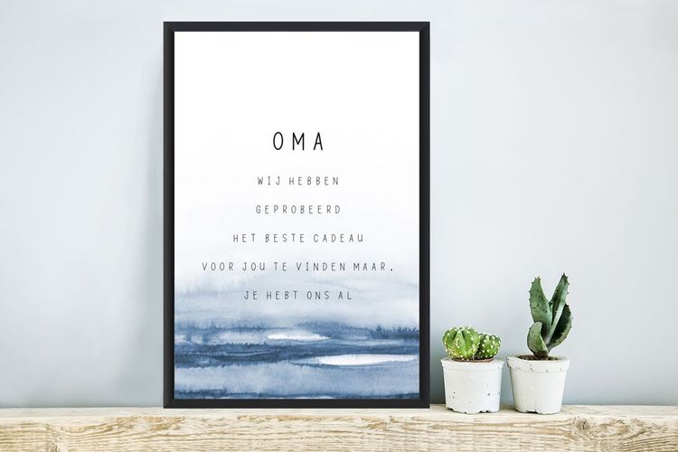 Poster 40x60 cm Oma du hast uns schon Sprichwörter Oma Zitate kaufen bei Hood de