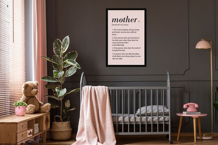 Poster - 60x90 cm - Wörterbuch - Mutter - Mama definition - Zitate ...