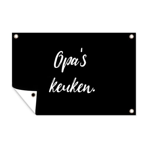 OutdoorPoster Gartenposter 60x40 cm Sprichwörter Großvater Zitate