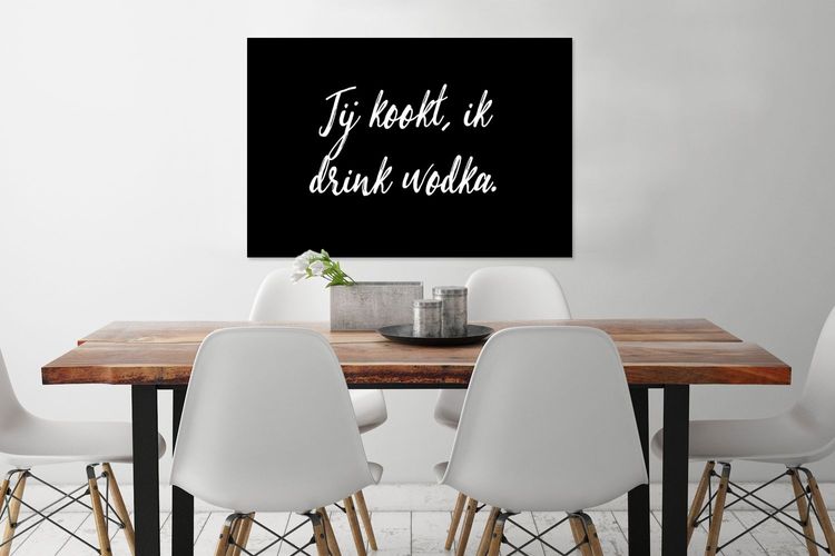 Poster Bilder 120x80 cm Zitate Wodka Alkohol Sprichwörter Du