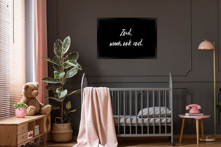 Poster Bilder 120x80 cm Zitate Sprichwörter Salzig, aber auch süß