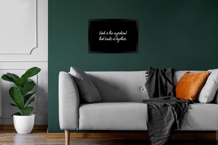 Poster Bilder 30x20 cm Zitate Essen Sprichwörter Essen ist die