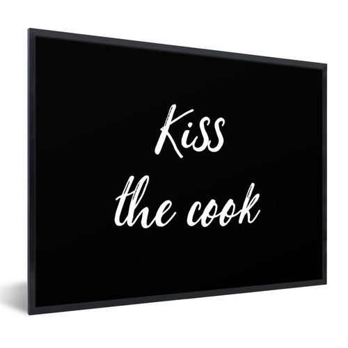 Poster Bilder 40x30 cm Zitate Sprichwörter Küss den Koch (Gr