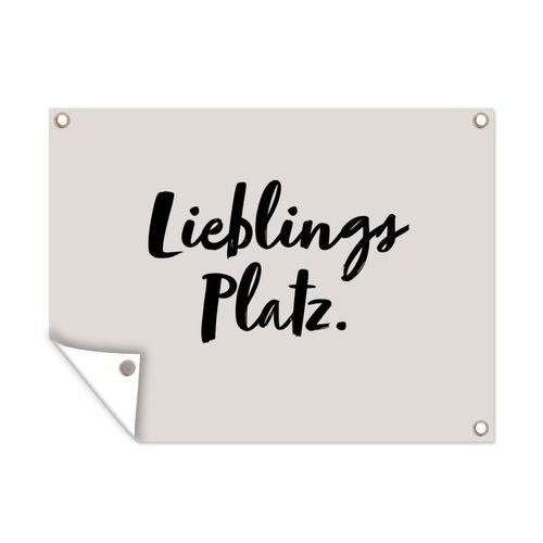 OutdoorPoster Gartenposter 120x90 cm Zitate Sprichwörter