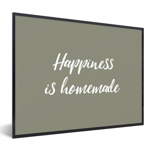 Poster Bilder 40x30 cm Zitate Das Glück ist hausgemacht