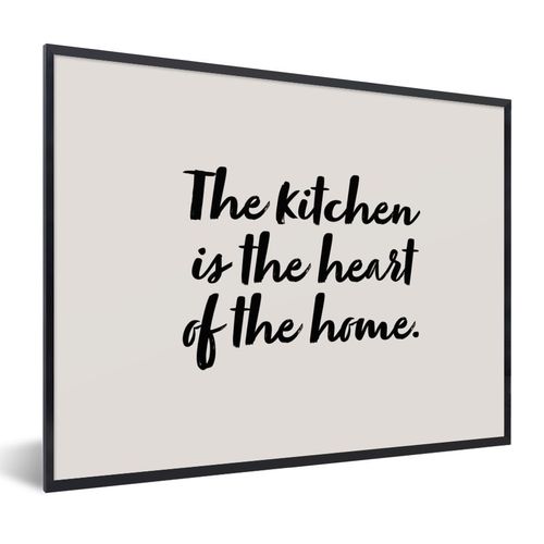 Poster Bilder 40x30 cm Zitate Kochen Sprichwörter Die Küche ist
