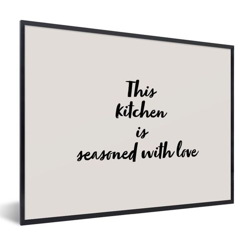 Poster Bilder 40x30 cm Zitate Kochen Sprichwörter Diese Küche
