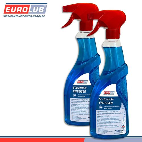 EuroLub 2 x 750 ml Scheibenenteiser Spray Scheibenfrostschutz kaufen bei