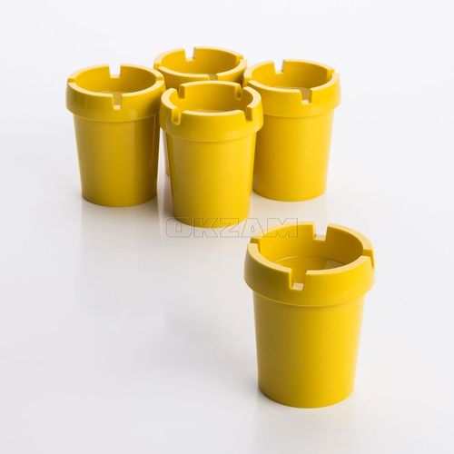 5x Aschenbecher Sturmaschenbecher rauchfrei Getränkehalter gelb Kunststoff  kaufen bei