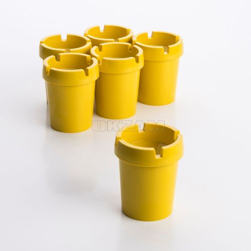 6x Aschenbecher Sturmaschenbecher rauchfrei Getränkehalter gelb Kunststoff  kaufen bei