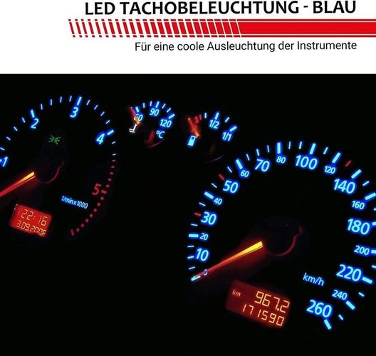 MR-Style 7x Led Tachobeleuchtung blau passend für Mercedes CLK-Klasse C208/  W208 kaufen bei