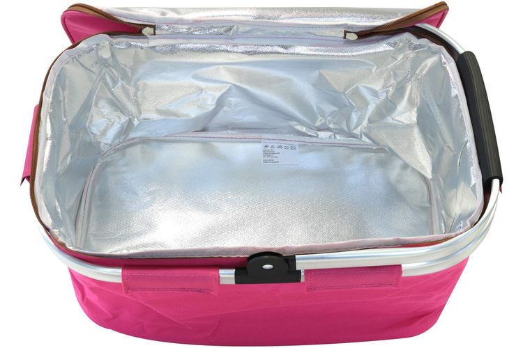 Einkaufs Korb Premium 23L faltbar Pink Einkaufskorb isoliert 46 cm kaufen  bei