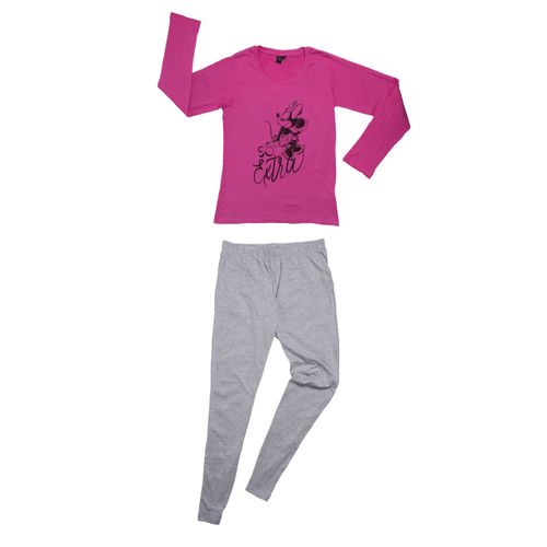 Disney Minnie Mouse Schlafanzug für Damen Pyjama Langarm Oberteil mit Hose  kaufen bei  